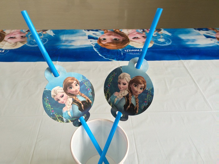 儿童生日派对用品 聚会节日婚庆一次性卡通吸管 塑料吸管批发