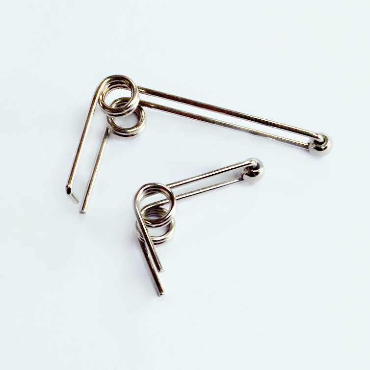 穿珠扭簧线成型扭转双扭力夹板压板带滚珠弹簧卷发棒弹簧厂家定制