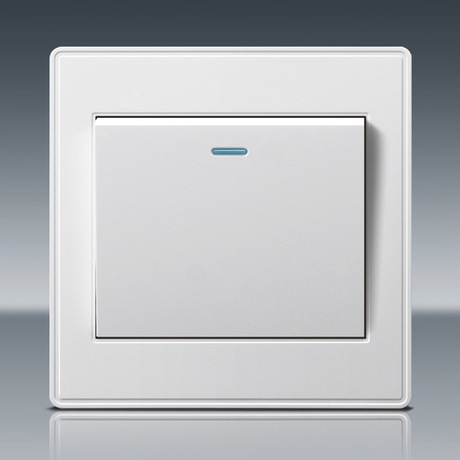 福田开关插座1开一开单控开关一位单开单联86型电源墙壁开关面板