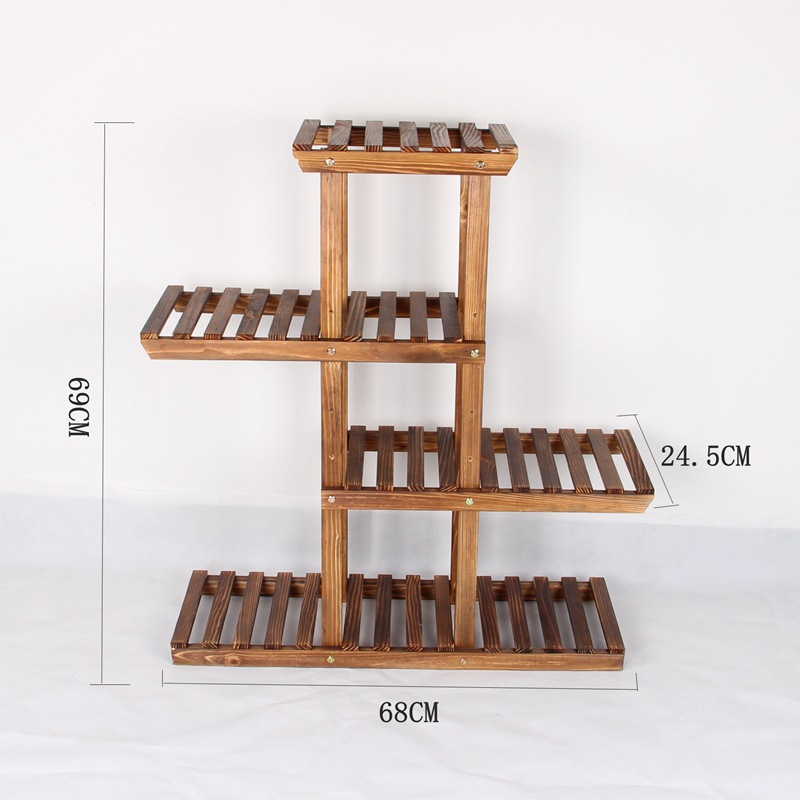 厂家直销实木花架 绿萝多层落地花架 阳台客厅室内盆景木质花架子