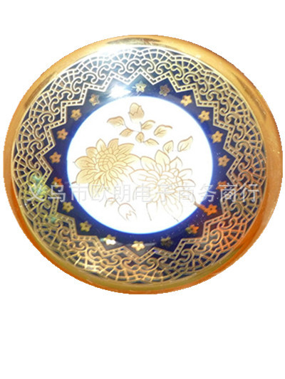 陶瓷碟子高温烤花圆形创意赠品工艺家居摆件订做馈赠商务礼品日用