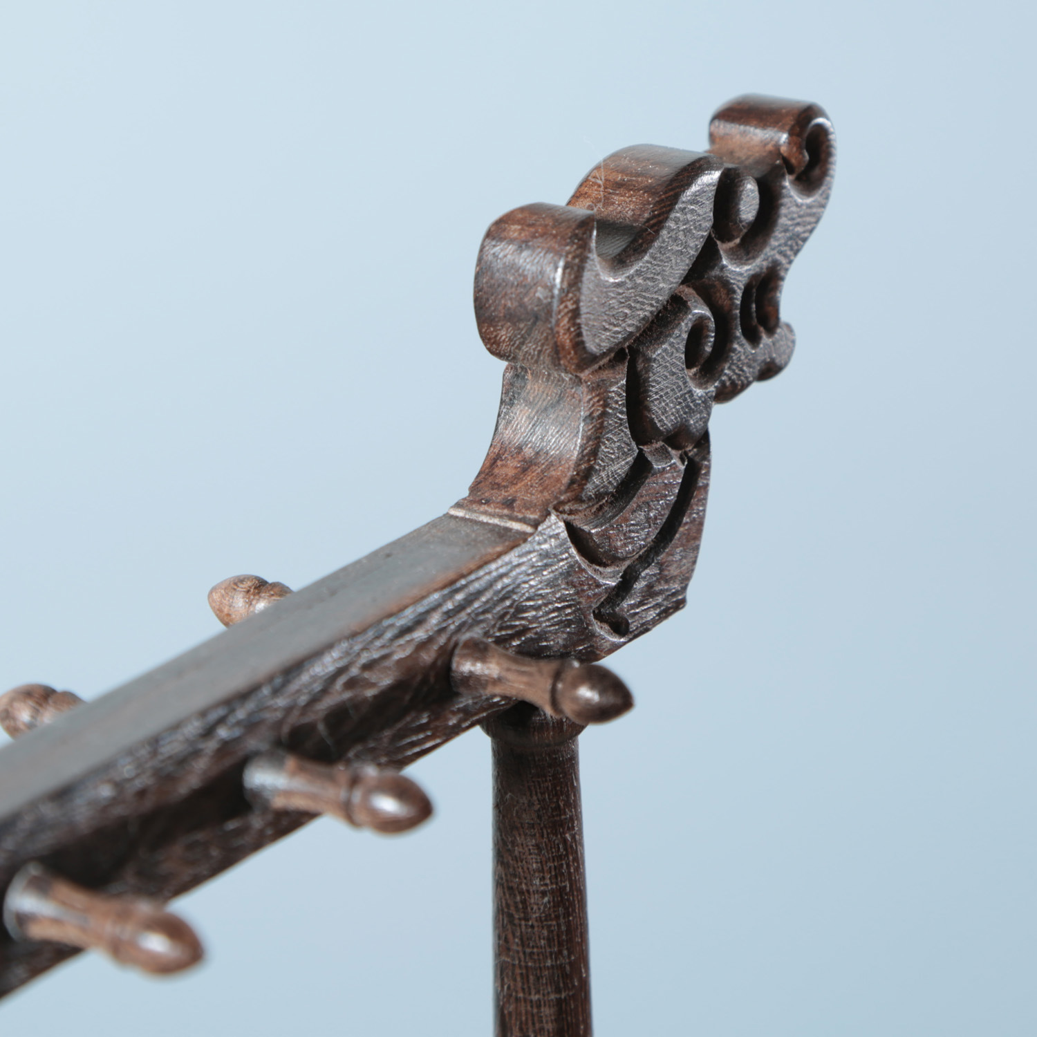 鸡翅木红木笔架毛笔挂12针鸡翅木雕刻实木龙头笔挂文房四宝批发