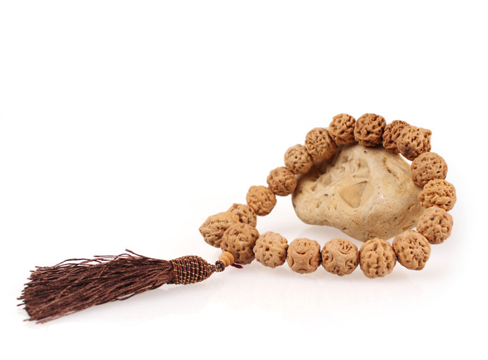 天然原籽四角麒麟眼菩提提珠 19颗手持念珠 麒麟眼佛珠车饰批发