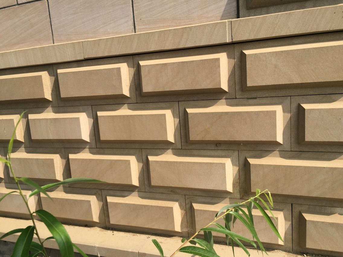 天然黄砂岩 蘑菇文化石 石柱蘑菇砖 别墅外墙装饰 厂家批发