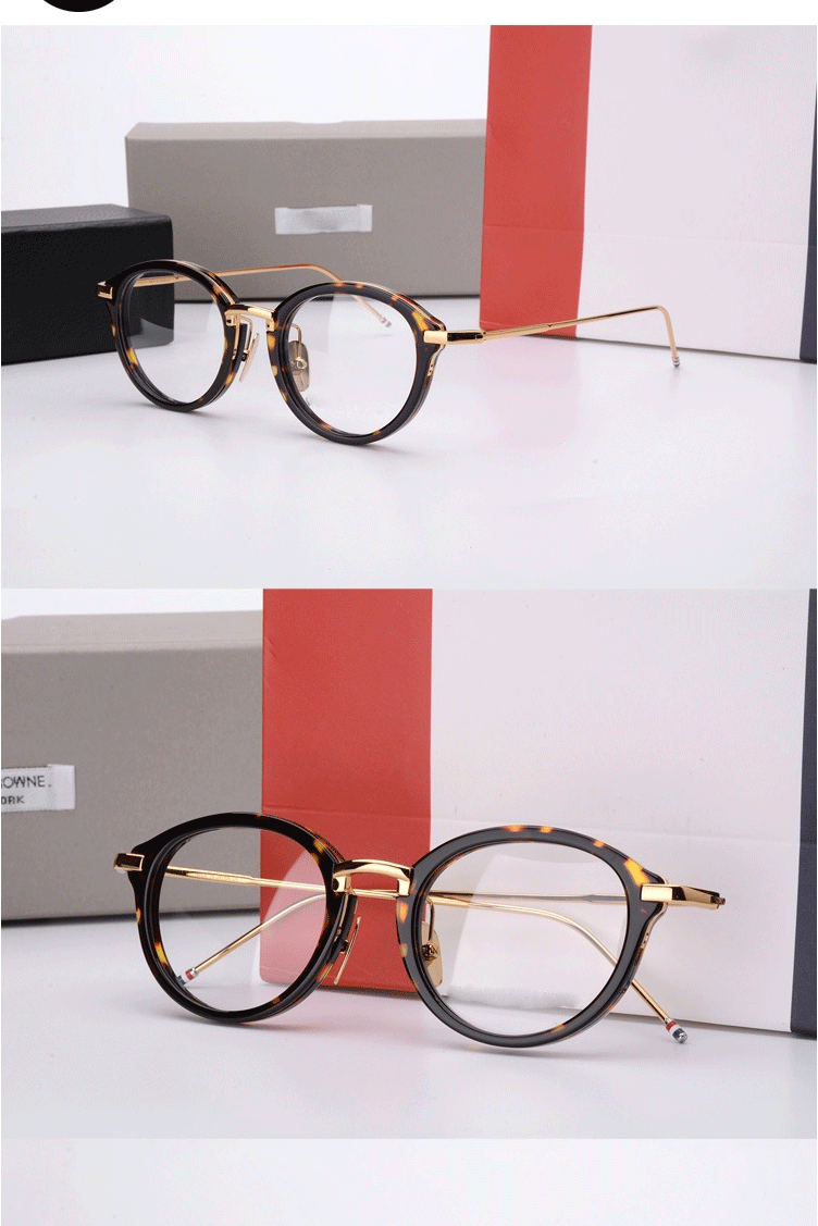 thom browne桑姆布朗尼tb-011a-49复古圆框眼镜平光批发代发