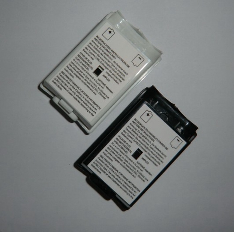 厂家直销现货xbox360电池后盖 xbox360无线手柄电池盖 黑白带贴纸