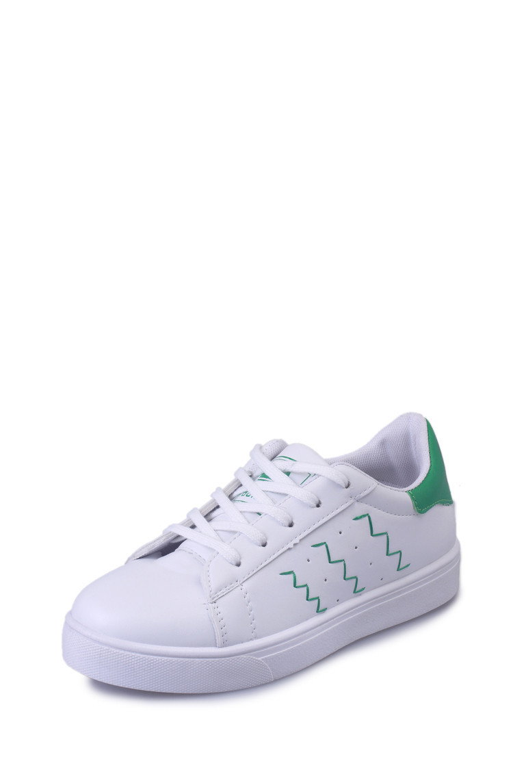 微商代销注压鞋pu修面皮浅口超细纤维甜美平跟系带平底女鞋货源