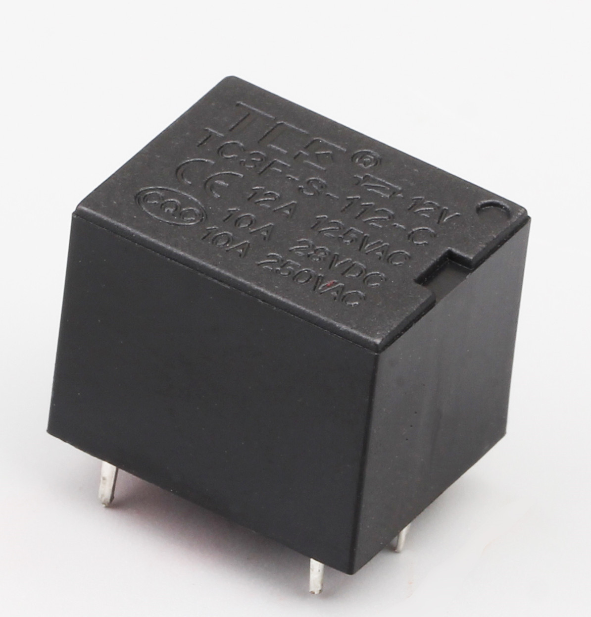 t73小型直流电磁继电器12v四脚合金触点焊接脚转换继电器