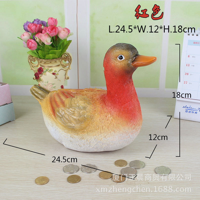 New Cute Duck Decorative Small Ornaments Creative Piggy Bank Coin Bank Children Holiday Birthday Gift Factory Wholesale