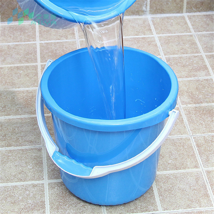 艾莱雅(ailya)加宽把手带盖加固加厚塑料手提家用水桶 20升
