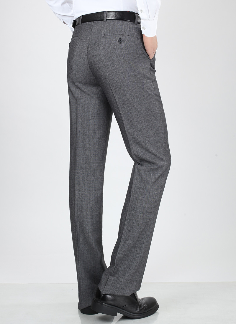 夏季男式中年休闲裤 男士亚麻西裤免烫薄款