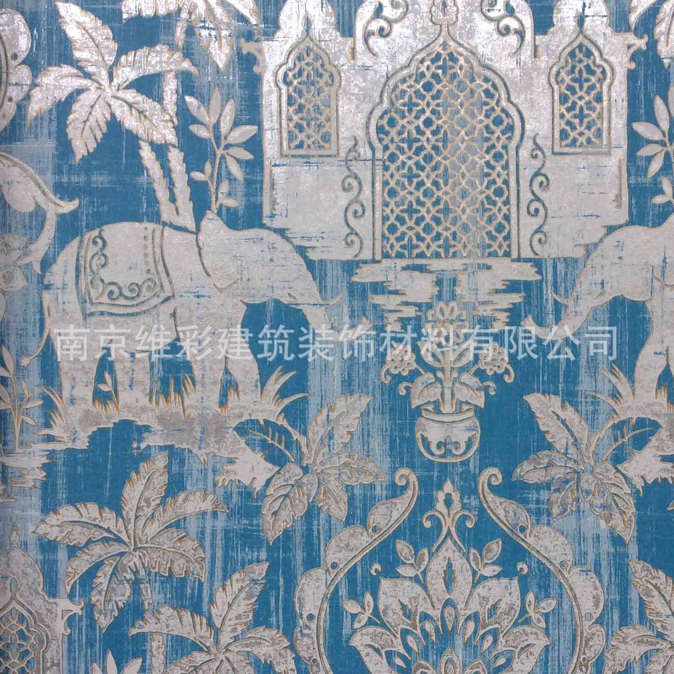 批发国产博艺品牌东南亚风格墙纸壁纸泰姬风情 indo chic