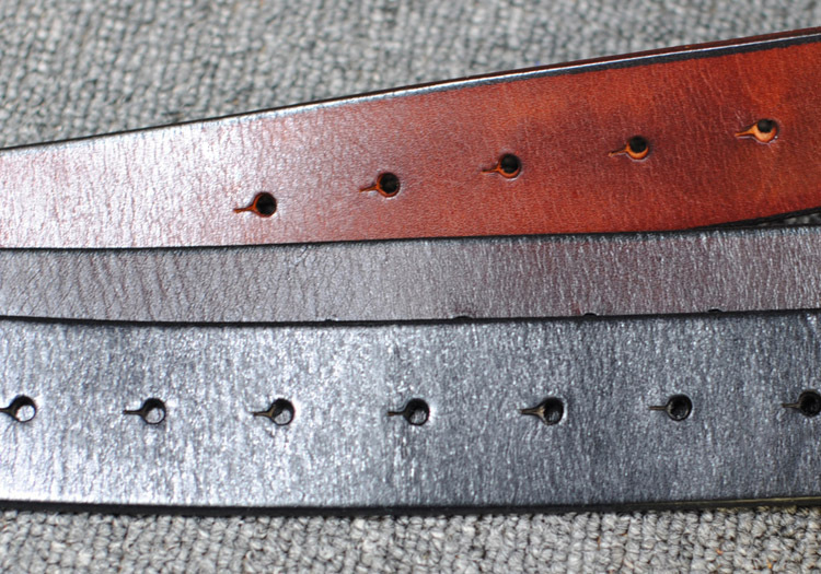 男士纯铜扣真皮皮带 头层黄牛皮板扣腰带 商务裤带厂家批发