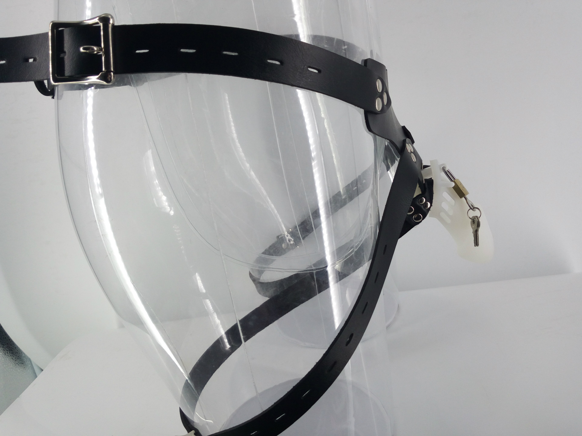 穿戴硅胶jj锁贞操带 阴茎笼子束缚器 防出轨神器阴囊环 男用自慰