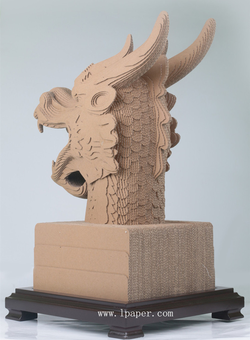 龙首diy十二生肖兽首 纸工艺品摆件 _纸质工艺品_列表网