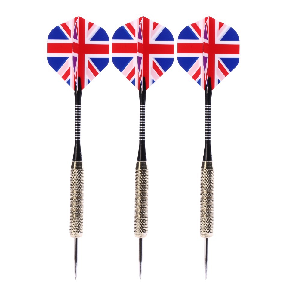 批发18克硬式飞镖 英美国旗飞镖 镀铜铝杆抗摔飞镖针 摔不断飞镖