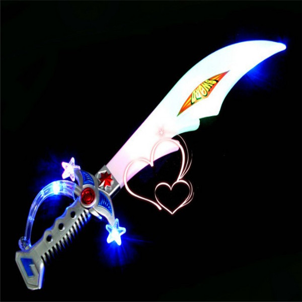 Flash Music Big Sword Children's Luminous Children's Toys Wholesale Stall Goods 2018 Night Market New Year Supply