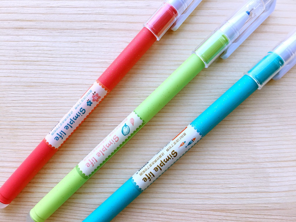 3196简生活墨易擦可擦中性笔0.5mm 学习文具办公中性笔学生用品
