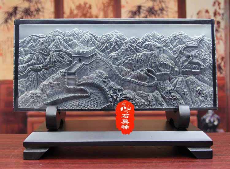 大号立体水晶浮雕摆件 **创意个性家居饰品商务礼品砖雕工艺.