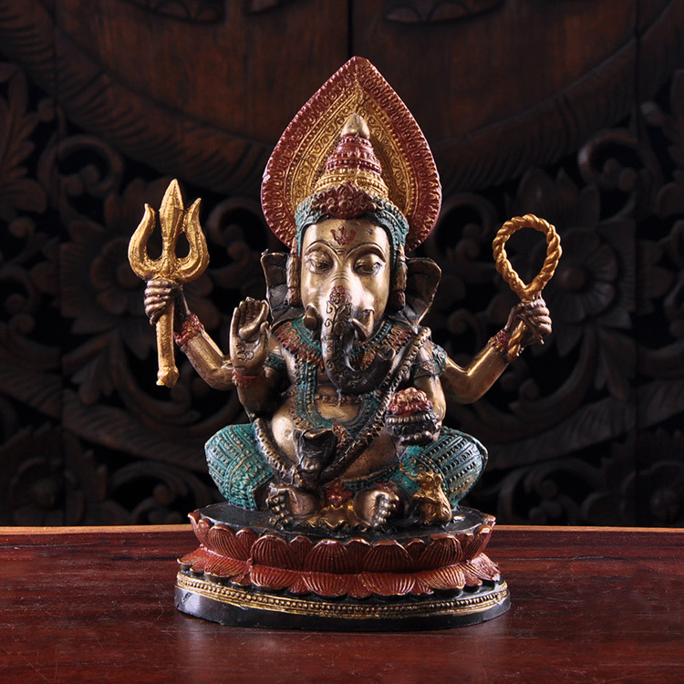 泰国进口工艺品铜质象摆件 象佛摆件批发4305