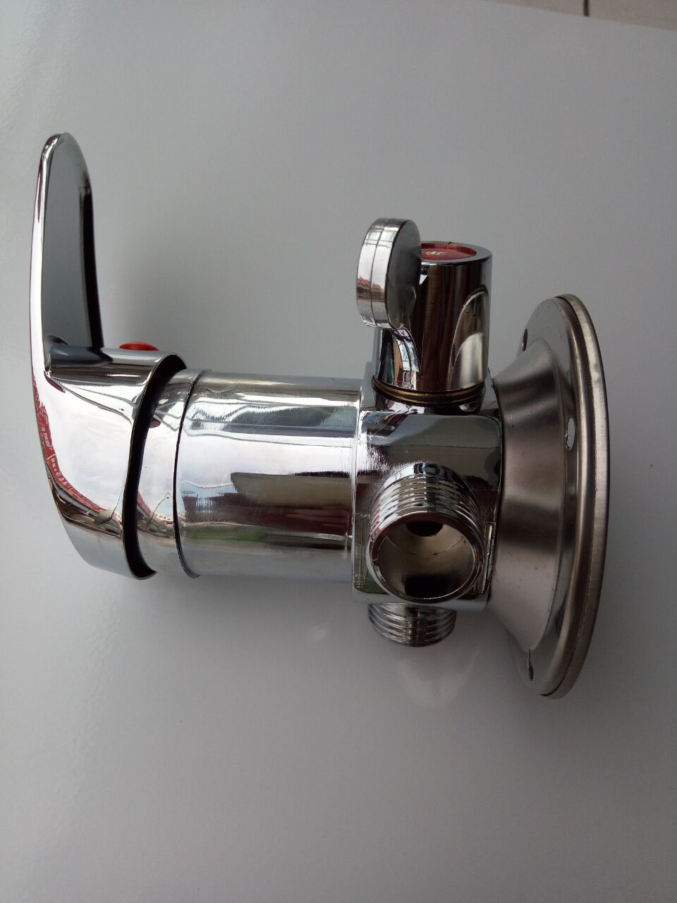 电热水器混水阀 淋浴冷热混合水龙头 太阳能明装边开上水三外丝