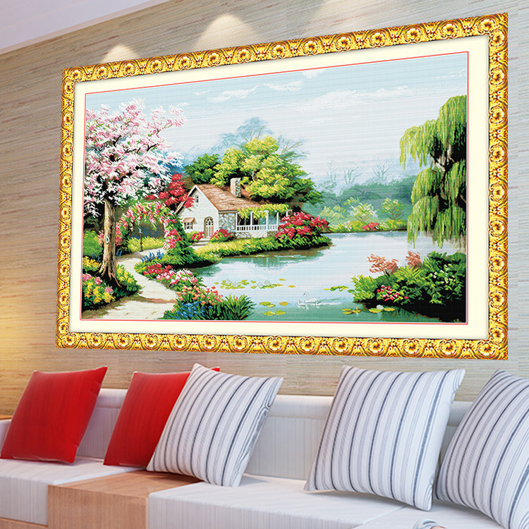 新款十字绣/机绣成品/天润神泽/厂家直销