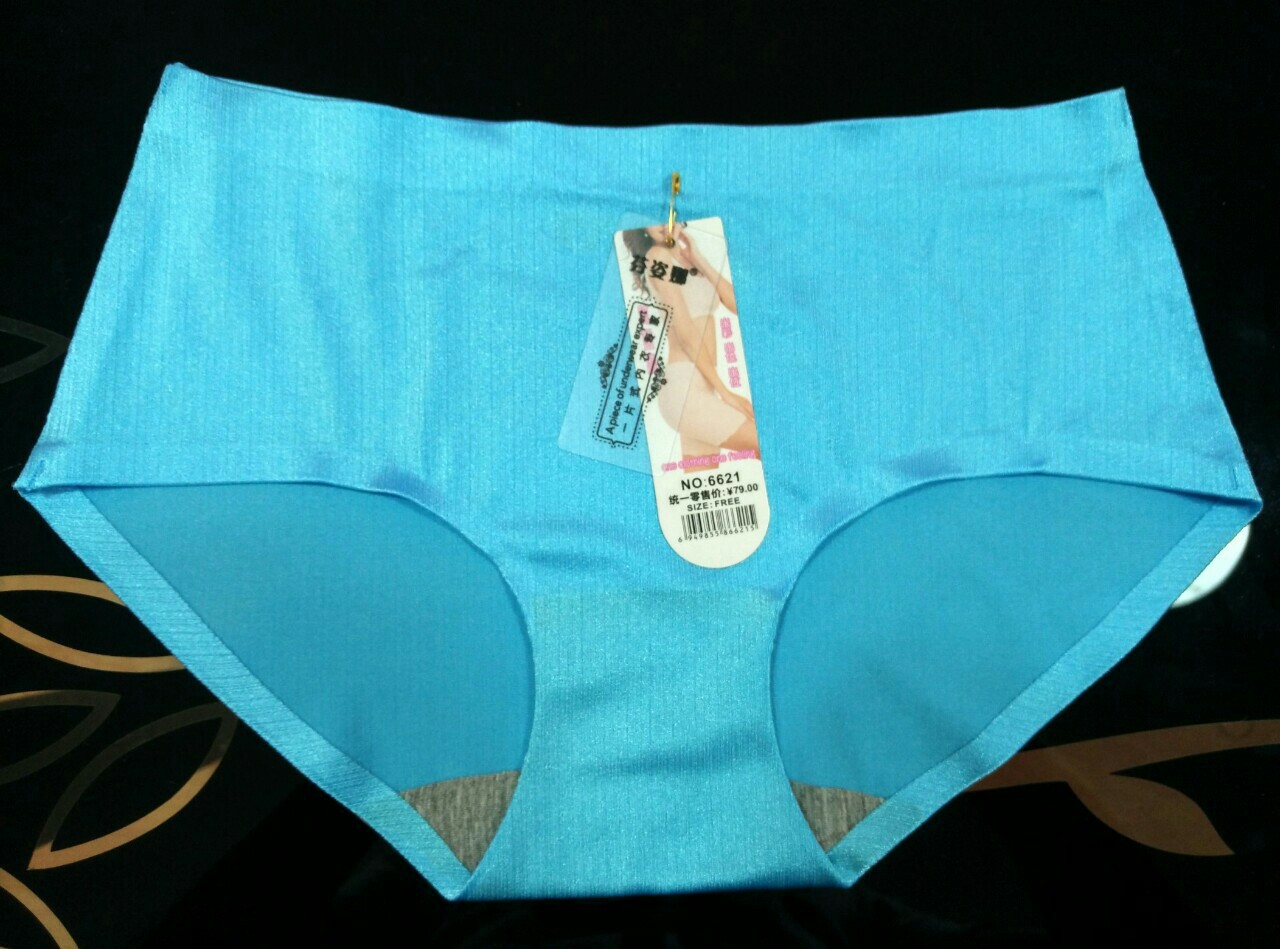 芬姿娜6621新款拉丝纯色无痕一片式小版女士内裤