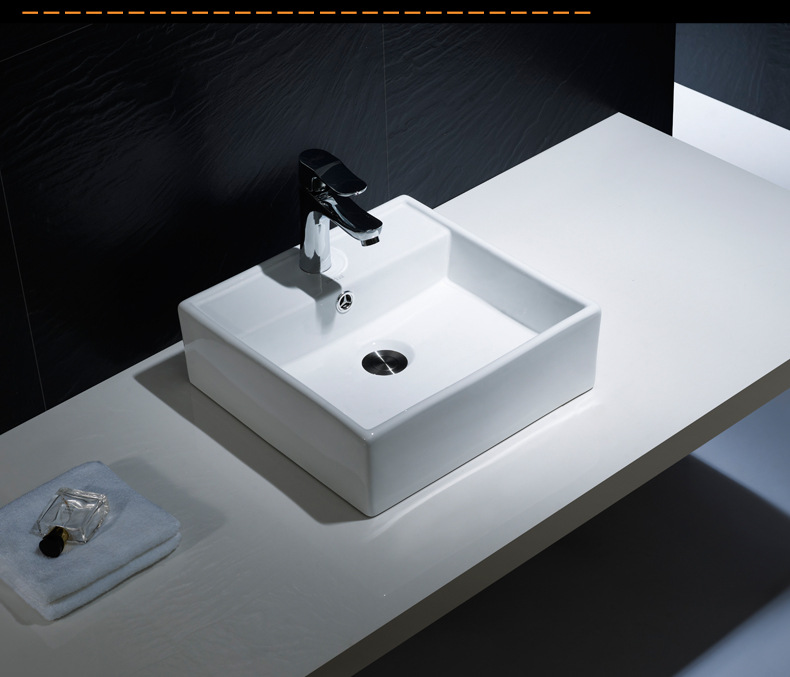 蒙娜丽莎n404 卫浴 方形艺术盆 洗脸盆 洗手盆 洗面盆 台上盆陶瓷