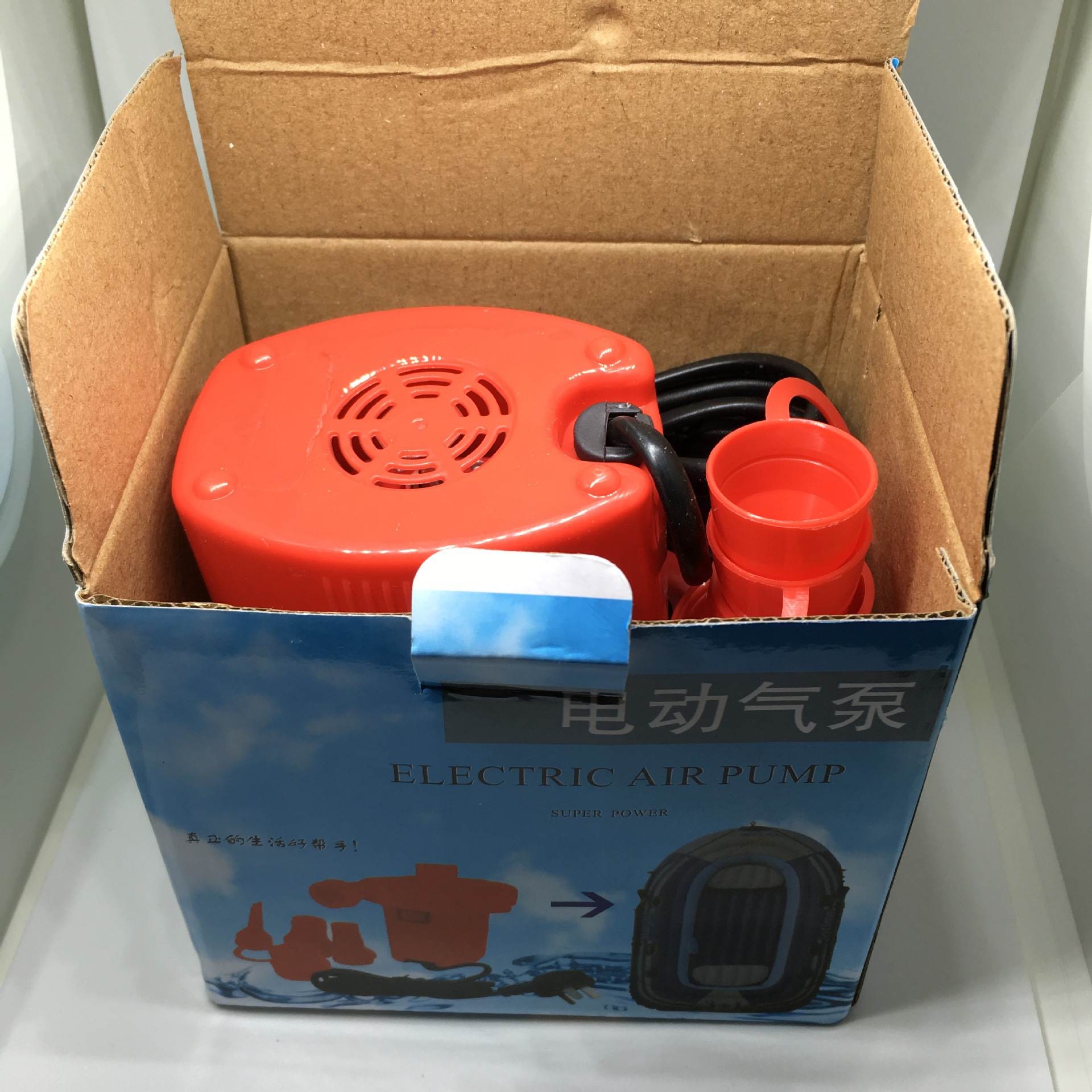 双用型220v家用电打气泵 电动充气泵 电泵 可以进气 抽气 打气筒