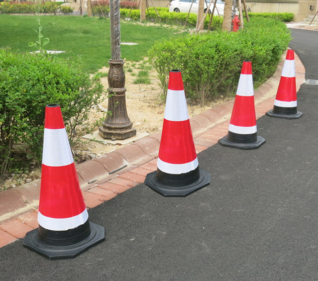 反光路锥 70cm橡胶路锥 路障锥 雪糕筒桶 交通设施安全锥