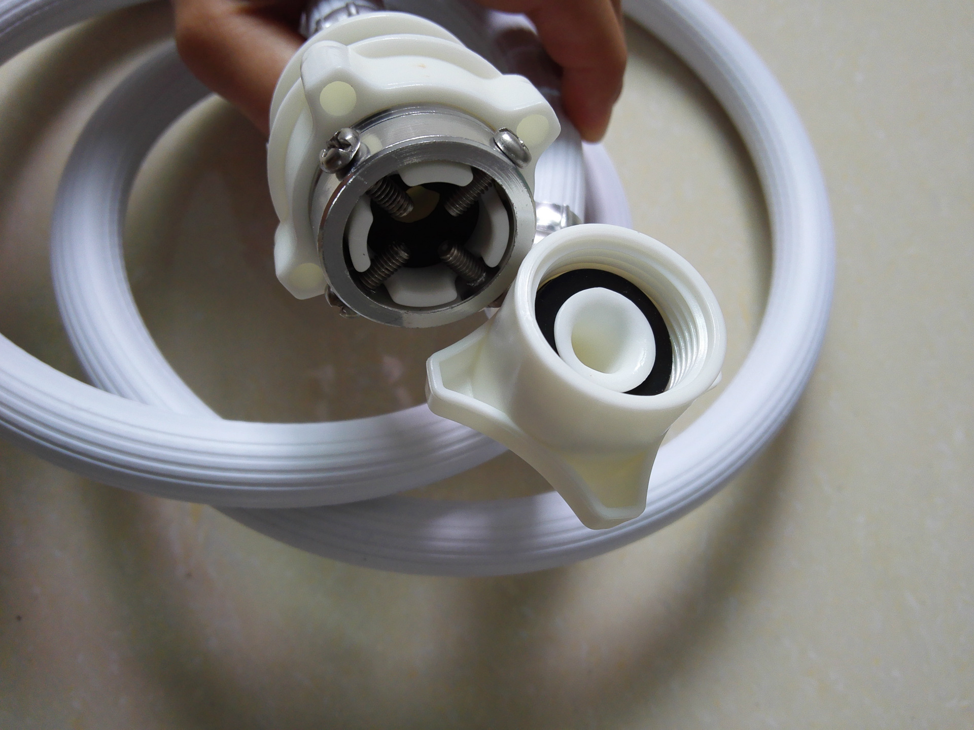 厂家供应全自动洗衣机进水管pvc软管洗衣机压力管三层加厚