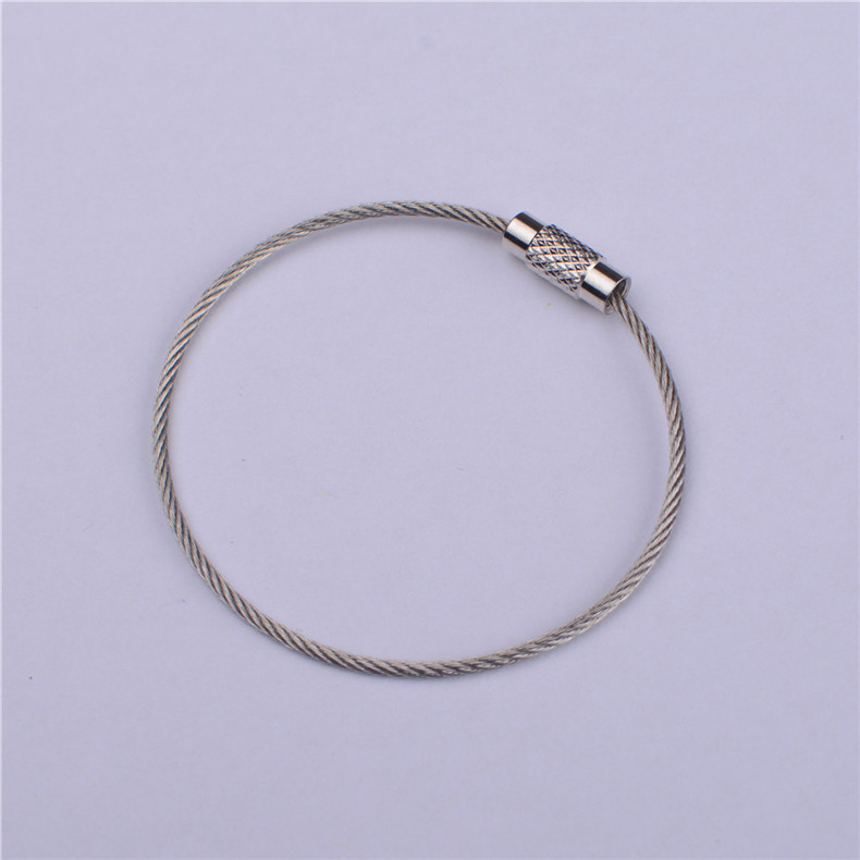 特价现货多功能不锈钢钢丝绳 钢丝圈吊牌 钢丝环行李牌 钢丝扣