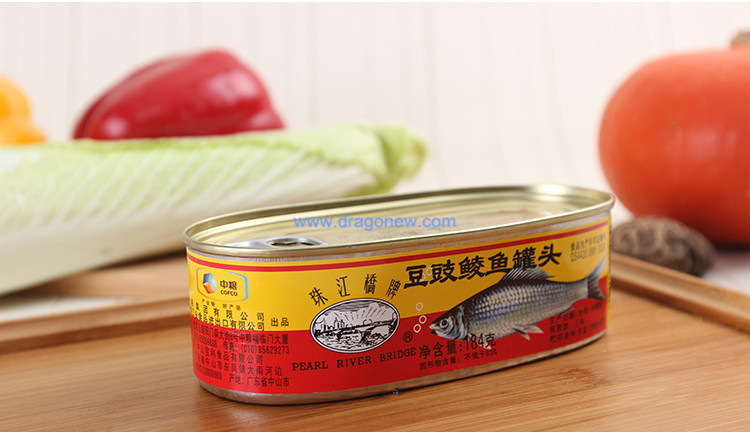 珠江桥牌豆豉鲮鱼罐头 184g