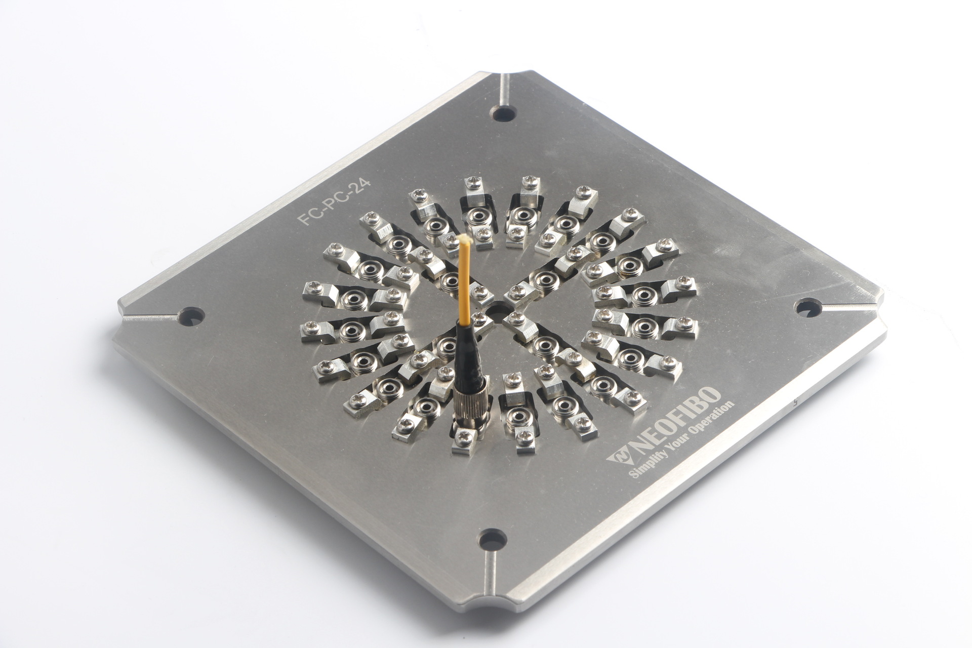 厂家供应光纤研磨夹具24芯fc光纤连接器pc端面光纤研磨盘现货