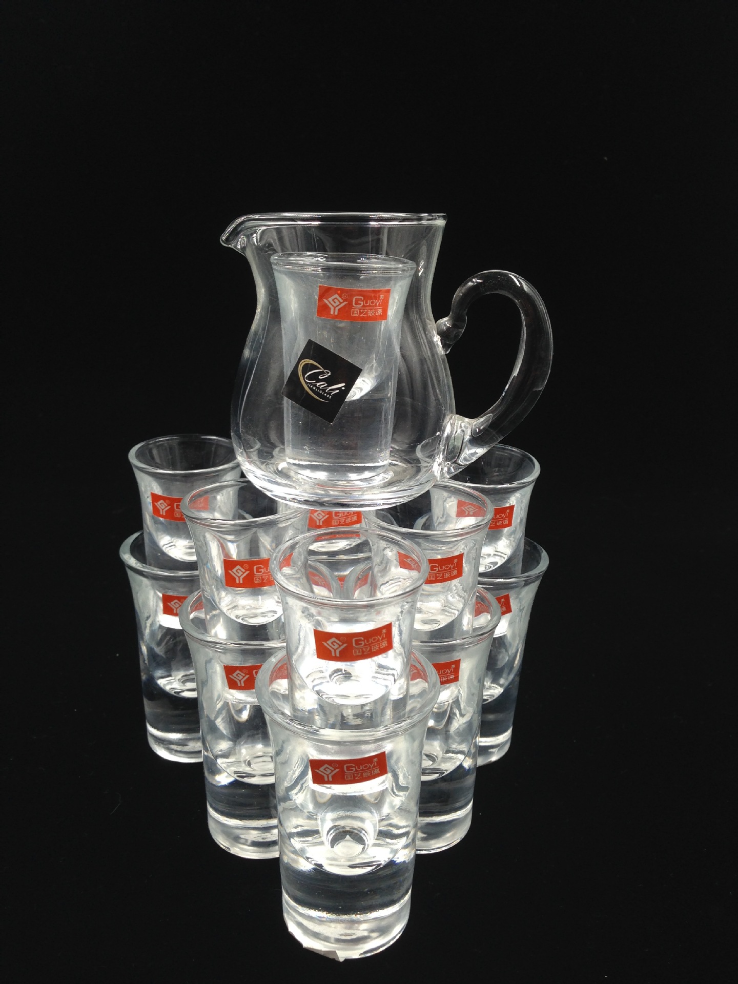 国艺玻璃 小号白酒杯 烈酒子弹杯 5030 5020 分酒器配套白酒杯