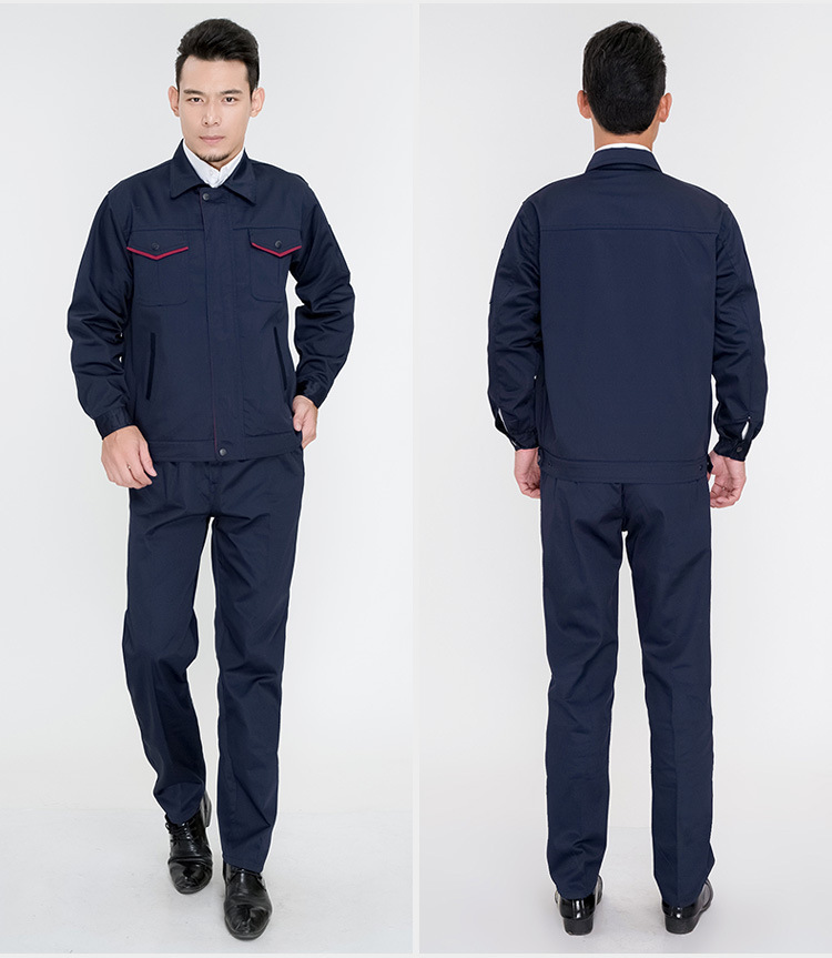 定制加工全工艺劳保服耐磨男女工作服长袖套装可定制logo