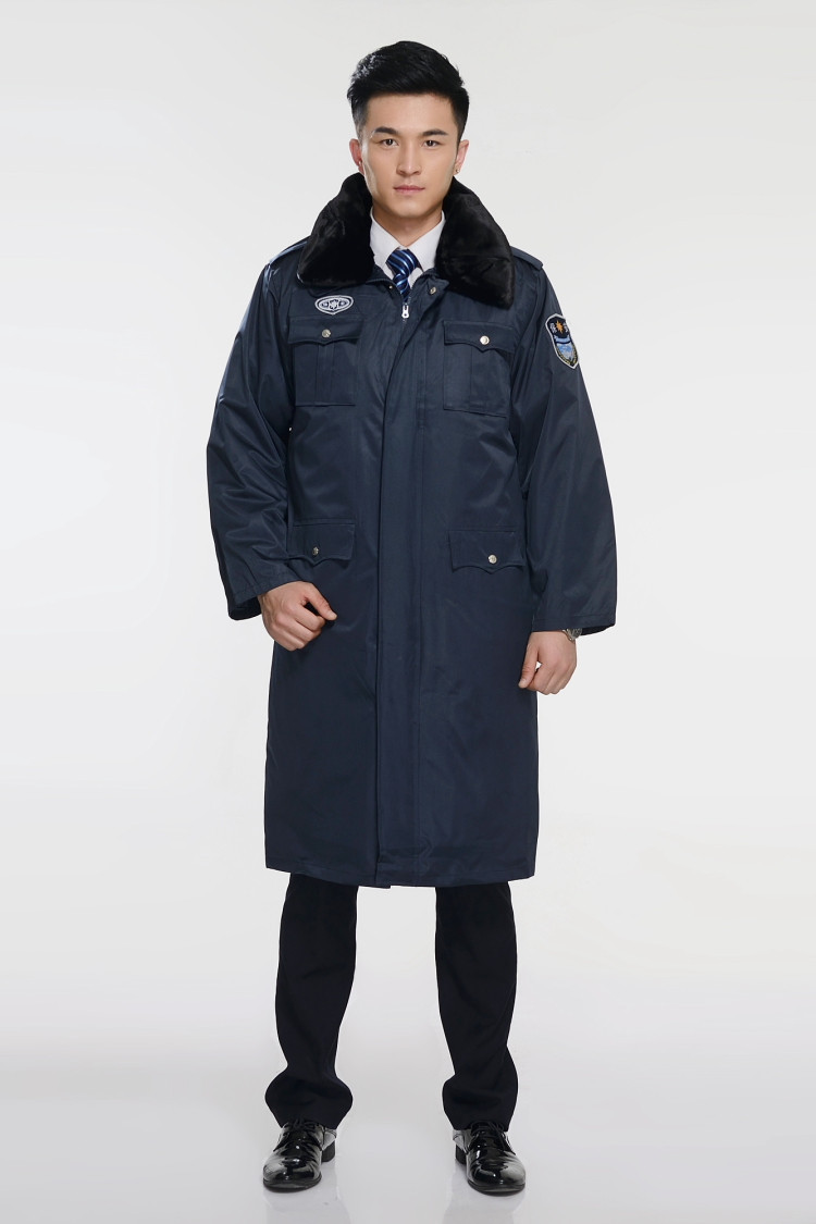 保安冬装棉服工作服棉衣男加厚防寒棉袄多功能保暖防雨大衣包邮