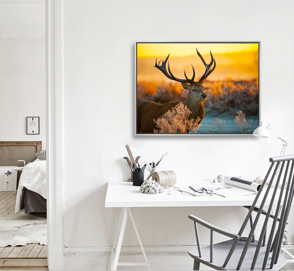 北欧麋鹿 现代简约室内装饰画 无框 ps有框 客厅卧室家居装修