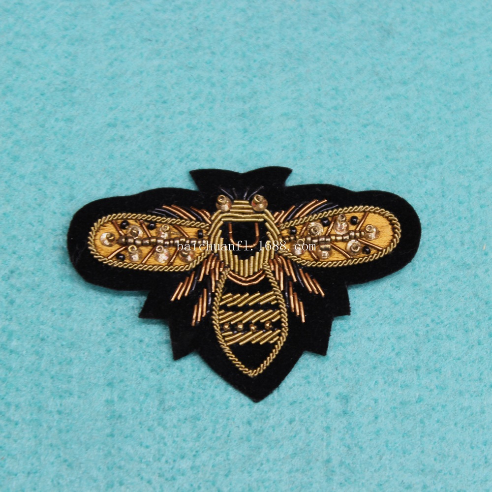 印度丝徽章 印度丝 印度丝手工绣花徽章 弹簧丝绣花徽章-阿里巴巴