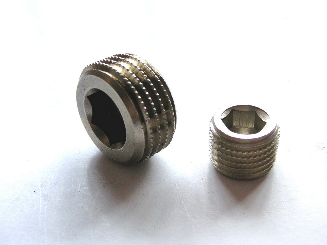 注塑机配件_304不锈钢内六角外丝堵头 注塑机配件堵头 气动批发 - 阿