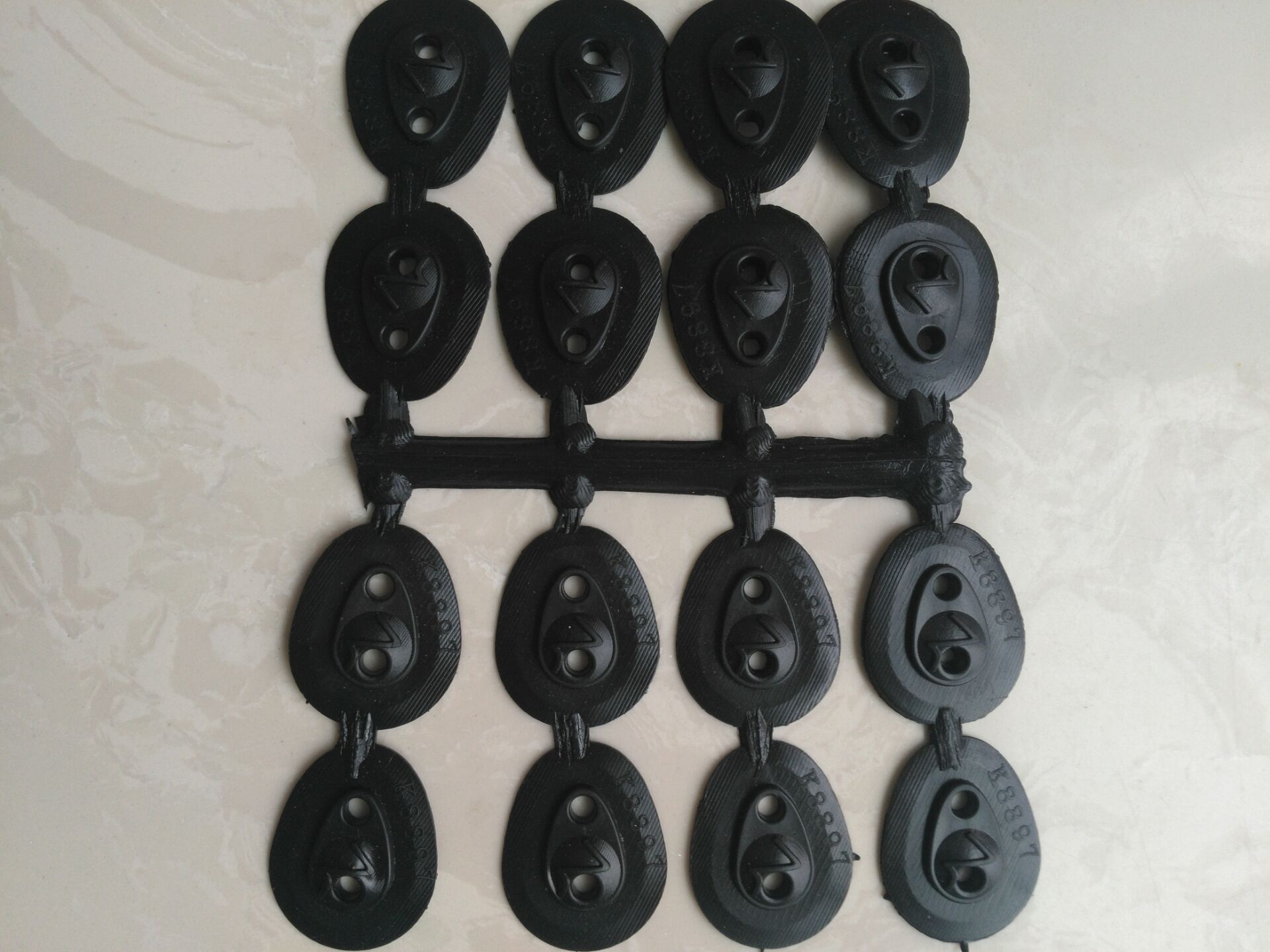 现货供应 塑料鞋扣 运动鞋k8897 尼龙调节扣 可做实色