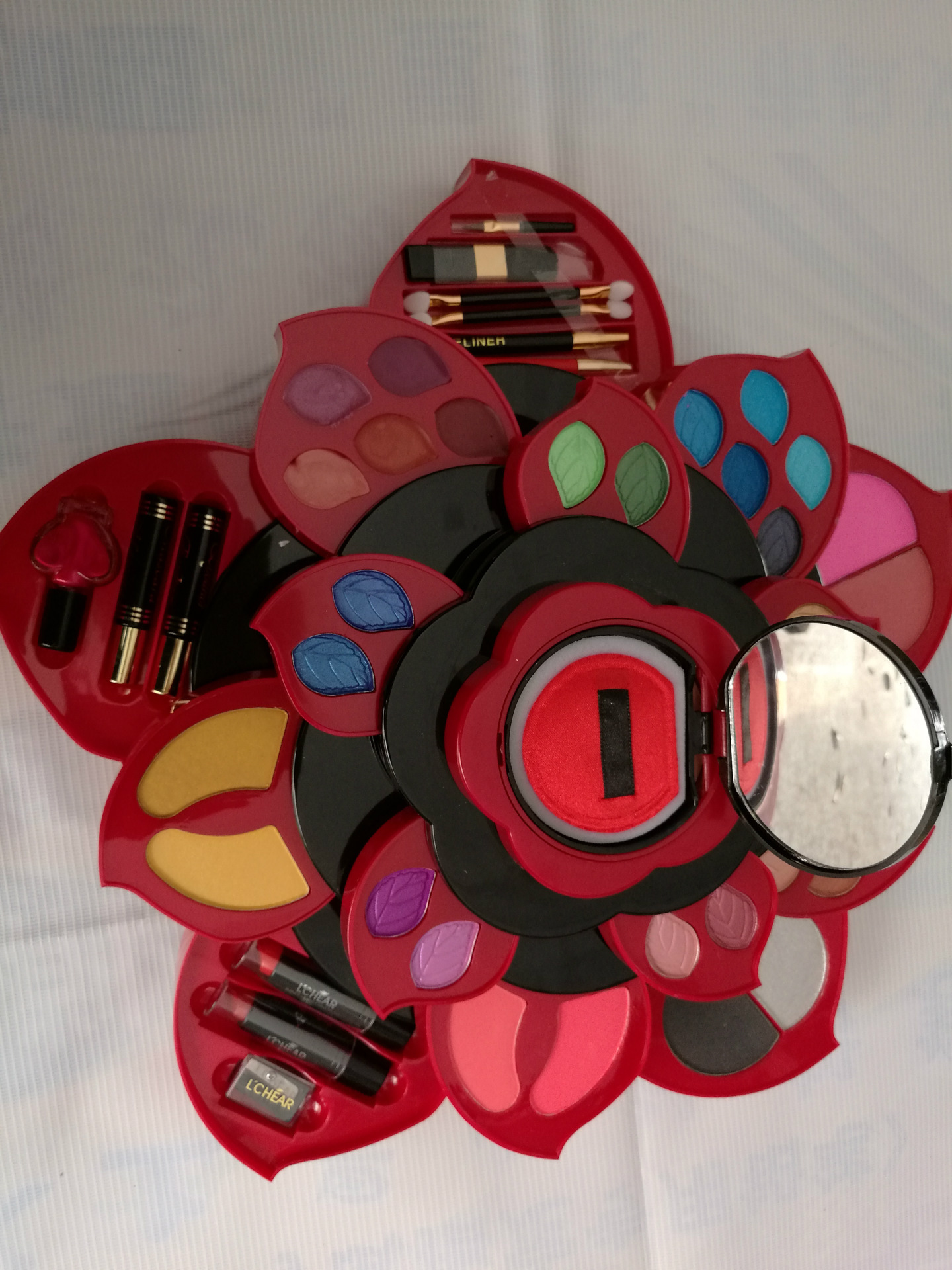 微商爆款旋转开花化妆盒 火爆产品新颖旋转开花化妆盒 厂家直销