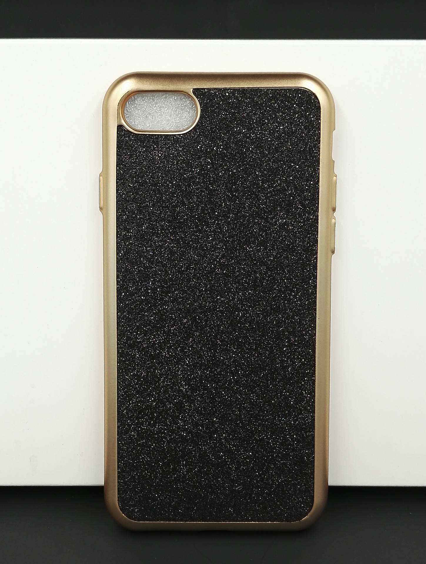 iphone7爆款凹槽贴皮tpu电镀无合模线磨砂手机壳 纯色闪粉系列