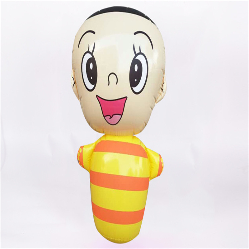 厂价直销地摊货加大充气大头玩具不倒翁沙子95加厚卡通儿童不倒翁