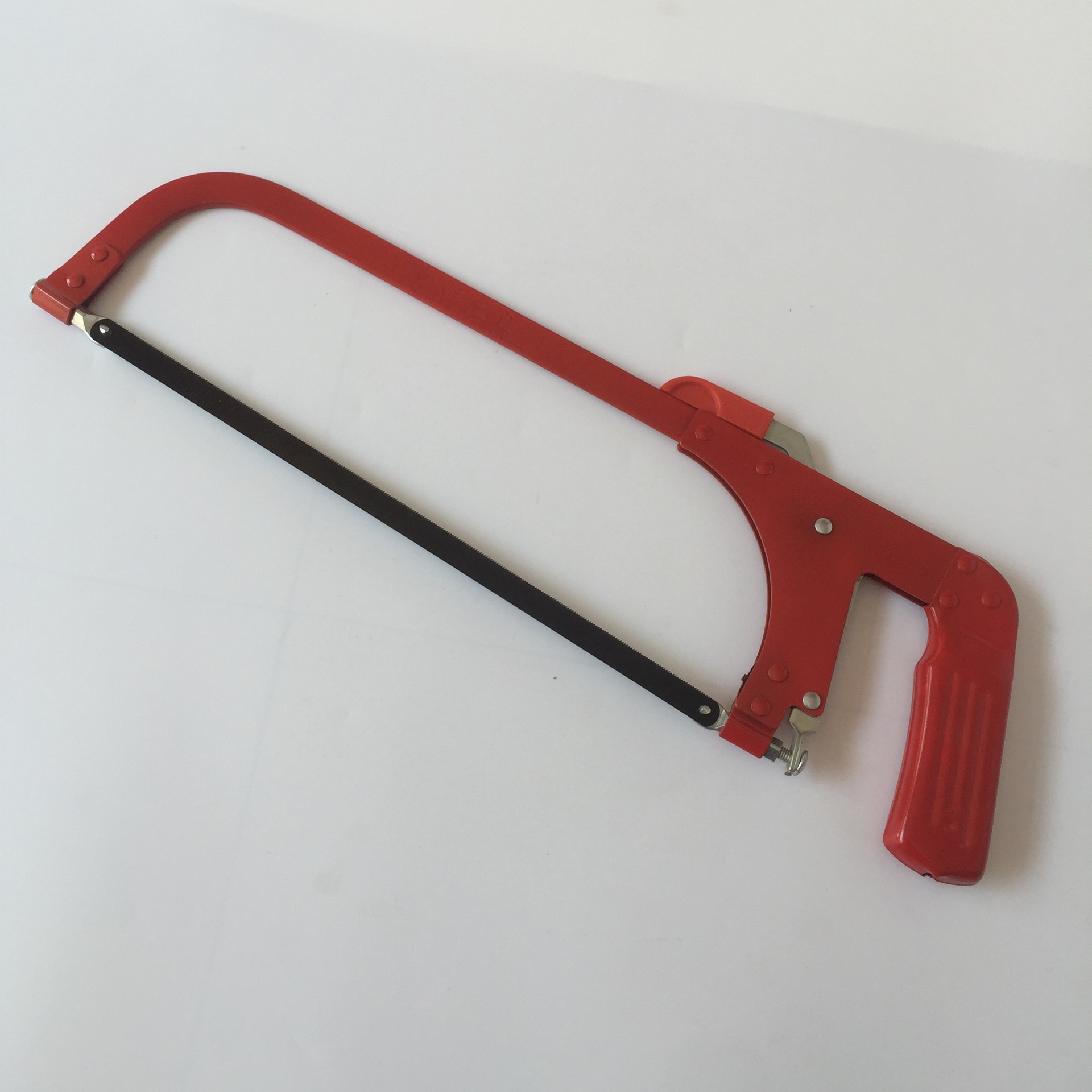 钢锯架 调节式半自动钢锯架 12寸手锯带锯条钢锯弓 锯弓子 五金