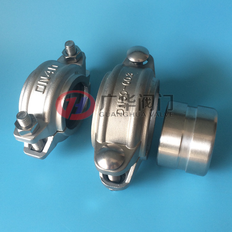 304不锈钢拷贝林 沟槽接头卡箍 天然橡胶密封圈卡箍 水处理卡箍