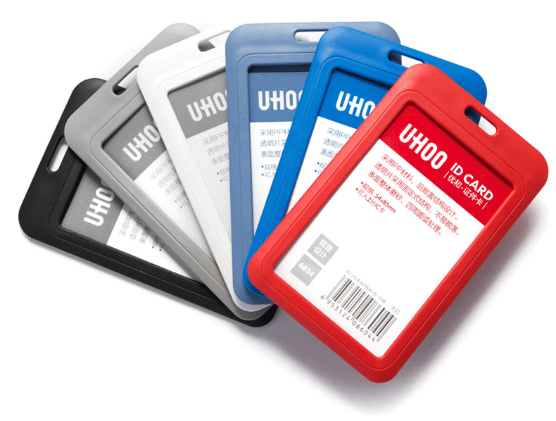 优和6634 彩色证件卡套挂绳学生胸牌公交门禁厂牌定制批发印刷印