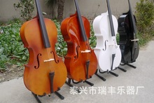 亮光哑光白色黑色大提琴初学者儿童成人练习大提琴彩色大提琴