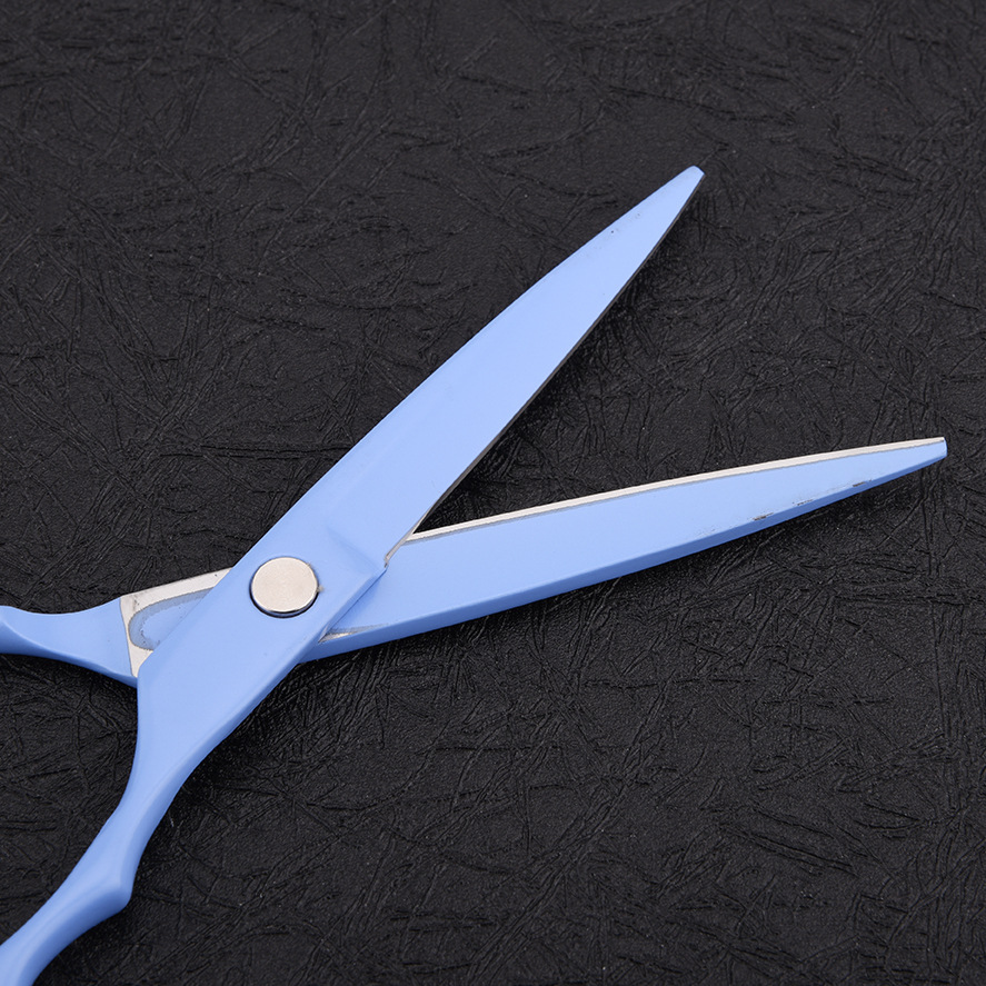 专业彩色美发剪刀 造型师专用平剪牙剪 个性理发剪美发工具