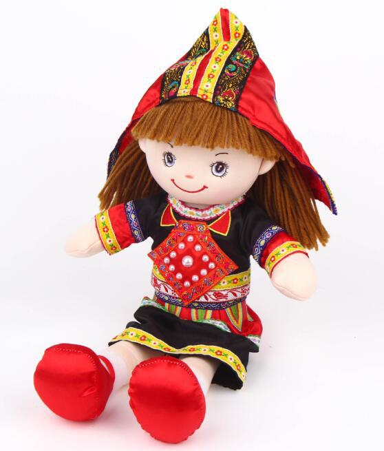 新款中国民族风娃娃火热预售可爱民族布娃娃毛绒玩具精品礼物批发